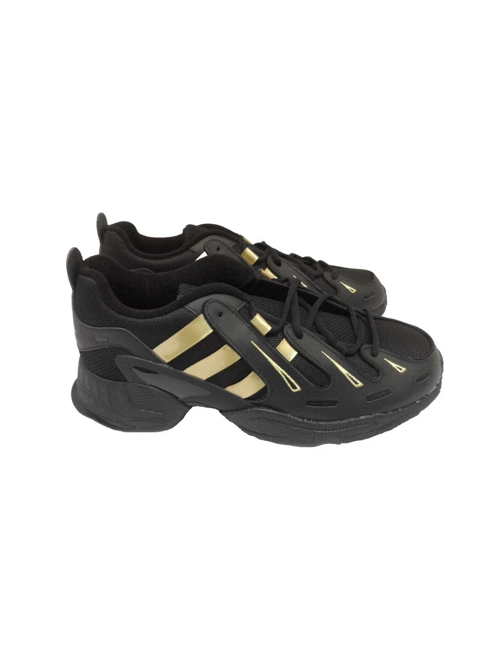 Adidas Men's EG5660 EQT Gazelle Athletic Shoes Black/Gold Size 13M